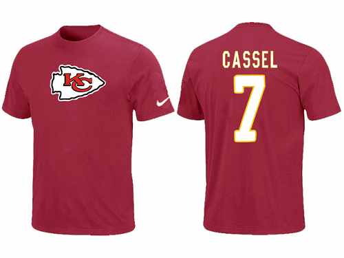 Nike Kansas City Chiefs #7 Matt Cassel Name & Number NFL T-Shirt - Red